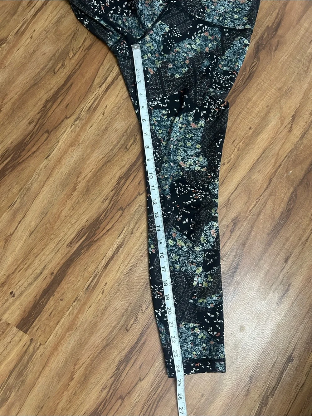 Lululemon Wunder Under Hi-Rise 7/8 Floral Patchwork Leggings Womens 8